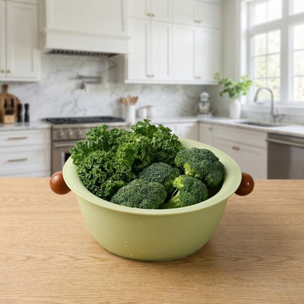 Water-Filtering Basin Fruit Vegetable Washing Bowl Food Storage Container  Refrigerator