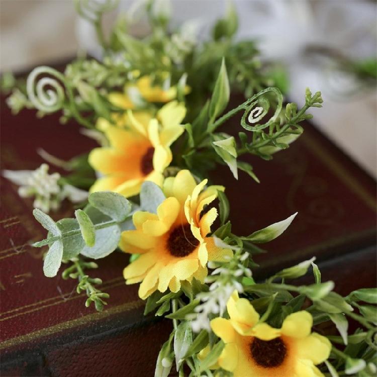 Flower Headbands Daisy Garlands Crown Hair Wreath Bride Flower Crown Wedding