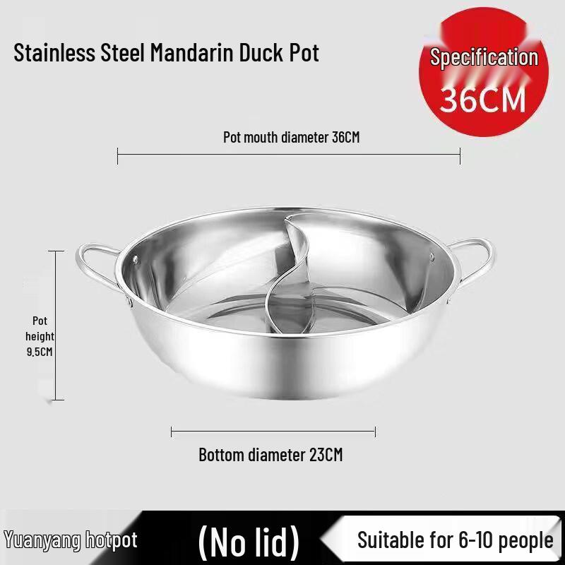 Stainless Steel Mandarin Duck Hot Pot