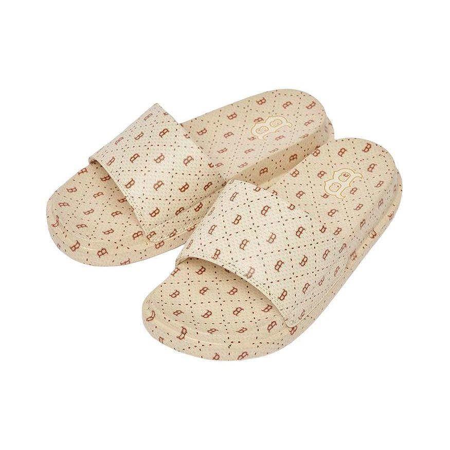 MLB Slipper Boston Red Sox Comfortable Diamond Pattern Rubber Sole Silent Non-Slip Wear-Resistant Slide Sandals Unisex Footwear 3ALPCDM33-43CRS