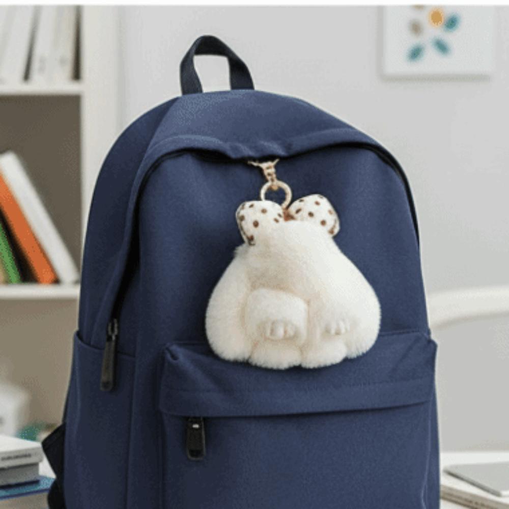 Haarschleife Kaninchen Plüsch Schlüsselanhänger Kaninchenfell Tasche Hängender Anhänger Mode Plüsch Kaninchen Schlüsselanhänger Tasche