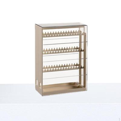 Organizador de Joyas con Puerta Corredera Estante de Almacenamiento de Joyería Soporte a Prueba de Polvo para Tienda Minorista