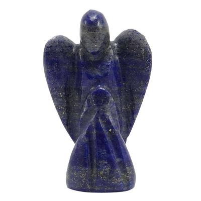 Reiki Healing Crystal Angel Spiritual Gift Psychic Lapis Lazuli Stone Carved