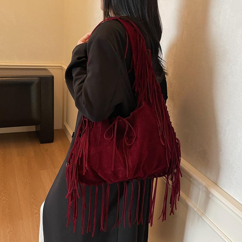 Dumpling Bag, Large-capacity Single-shoulder Armpit Bag, Retro Tote Bag, Casual and Simple Single-shoulder Bag