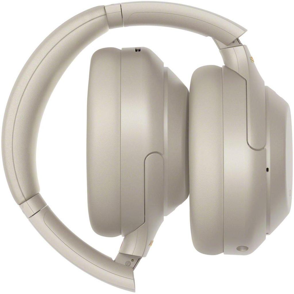 Refurbished Sony SM Wireless Headphones with Amazon Up To 30 Hours of Continuous Headphones with Silver WH-1000XM4 Noise-Canceling LDAC, Alexa,