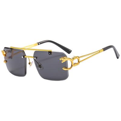 Fashion Punk SunGlasses Classic Gradient Shades Eyewear UV400 Square Frameless Cut Edge Sunglasses Outdoor Sun Protection Glasses