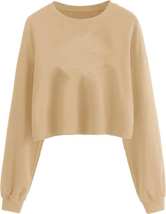 2024 Autumn/Winter Women's Solid Color Plus Velvet Loose Round Neck Short Hoodie