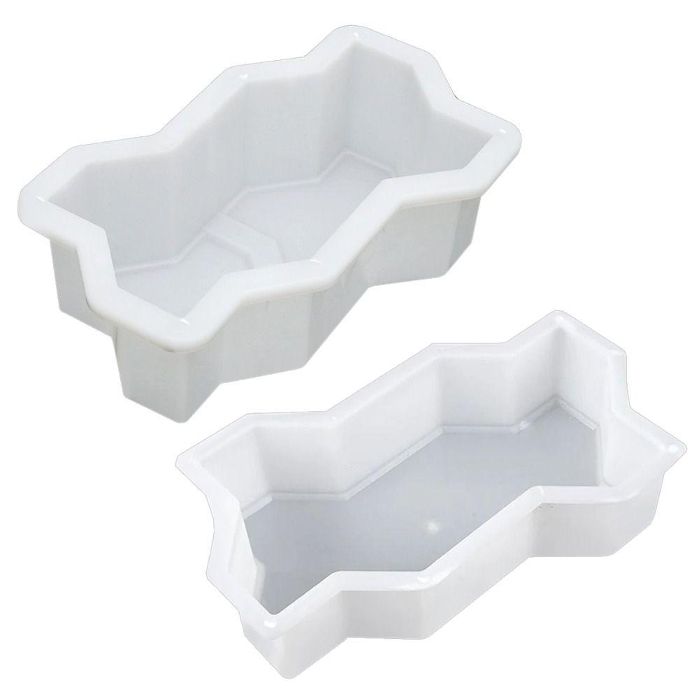 1Pcs Waves Shaped Stepping Stone Paver Reusable Concrete Path Maker Mold  For Lawn Patio Yard Garden