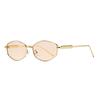Metal Womens Retro Geometric Sunglasses With Uv400 Protection For Outdoor Fashion Accessories