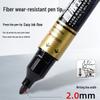 Jin Wan Nian Large-Capacity Direct-Fill Black Oil-Based Marker with Press-Activated Thick Tip