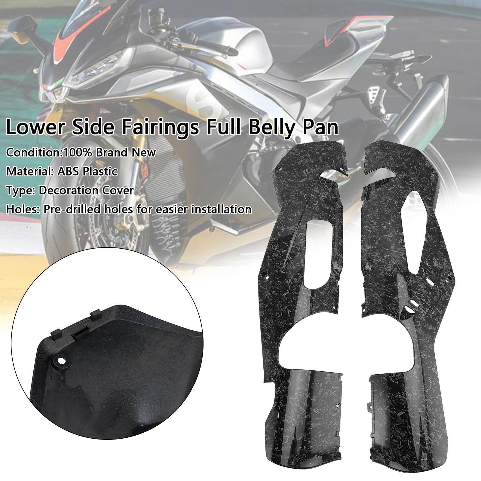 

Lower Side Fairings Full Belly Pan Plate Cover For Aprilia RSV4 2021-2024 Forge