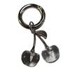 Cherrys Keychain Pendant Lovely Sturdy Alloy Charm for Bags and Car Fashionable Accessory for Trendsetters Outfits