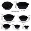 Silicone Baking Pan - High Heat Resistant, Easy to Clean, Round Mold for Air Fryers