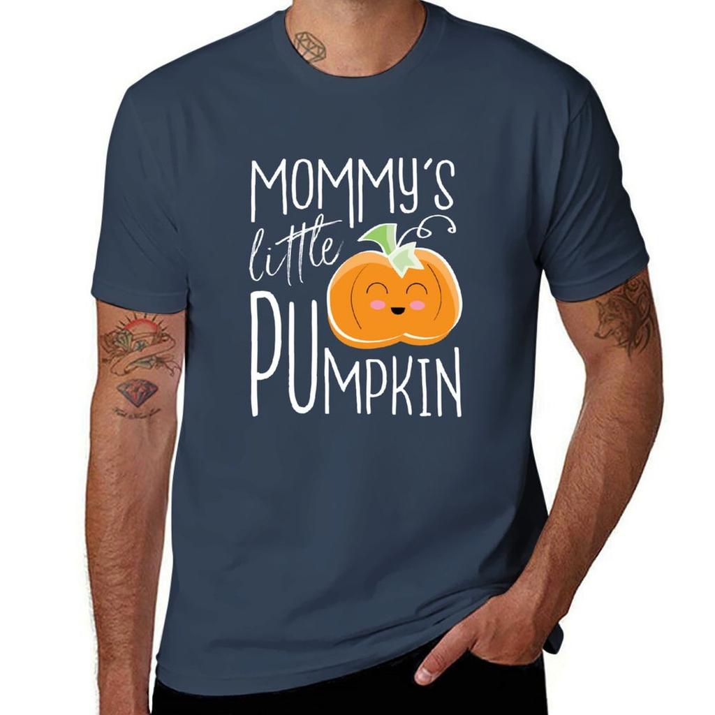 Mommys Little Pumpkin Cute Kids Halloween Stuff Tshirt Thanksgiving Casual Tee