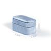 Velvet Jewelry Box Elegant Jewel Case Portable Organizer Case