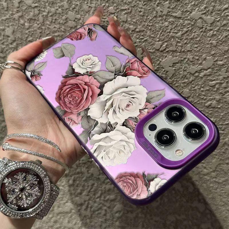 Big and Beautiful Peonies Phone Case iPhone 15 Pro Max 11 12 13 16 14 Plus Silicone Shockproof Case Lens Protector Shell