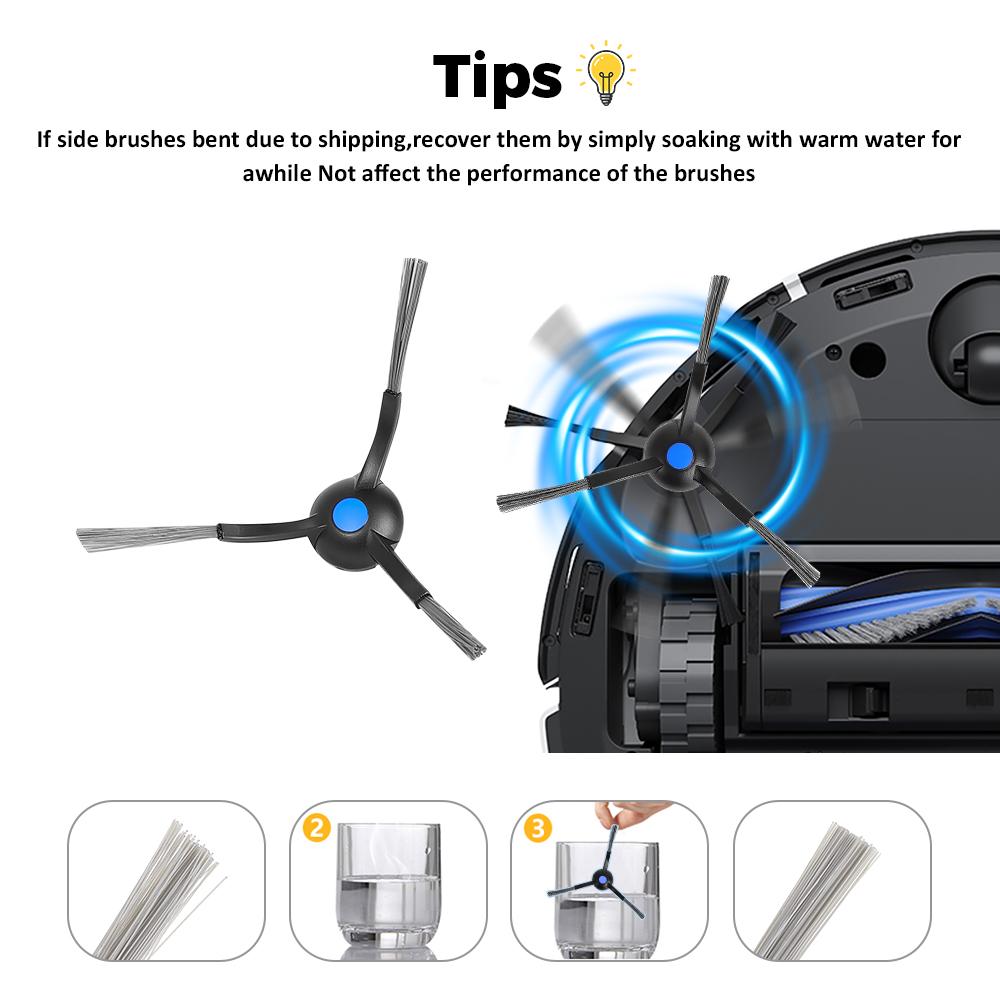 Side Brush For Ecovacs Deebot T30/T30PRO/T30 MAX/N20 PRO/N20 PLUS/T30S/T30 PRO Omni/T30S Combo/T30S AI /T30S CARE/T30S PRO Robot Vacuum Cleaner