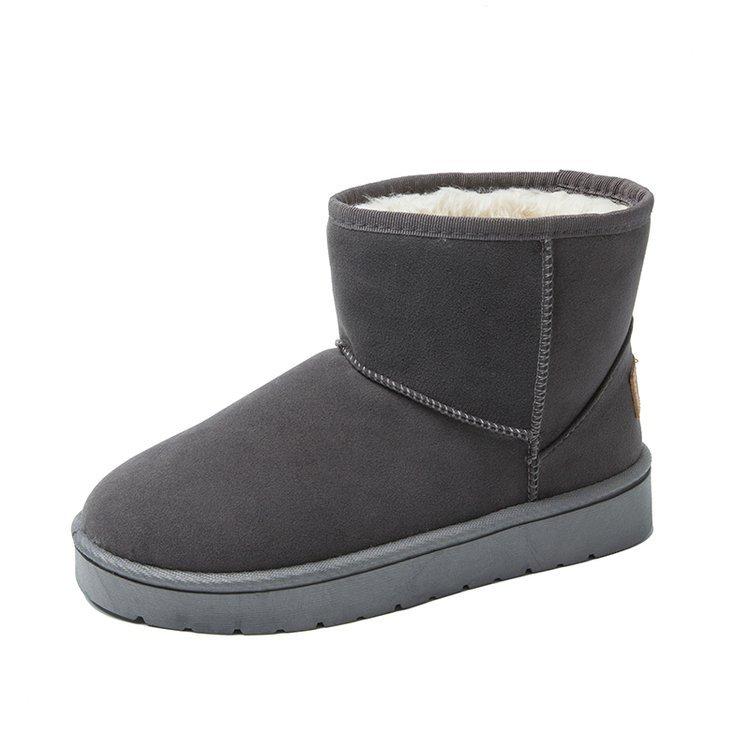 Classic snow boots winter velvet flat drive DNU large cotton thermal shoes short women's boots