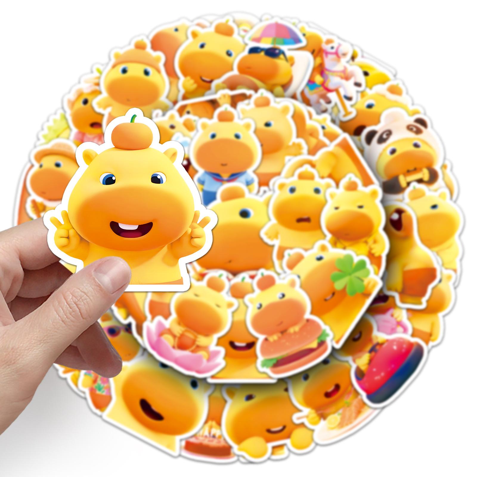 

50 Stickers Kawaii Anime Character Animalgraffiti Water Cup Laptop Headphone Stickers One Size