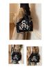 Women's Large Capacity Embroidered Drawstring Tote Bag with Custom Text or Logo