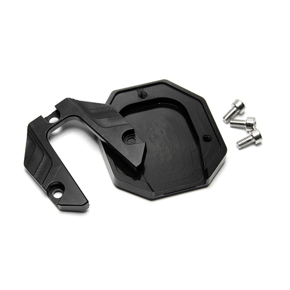 LF# Universal Enlarged Base Aluminium Alloy Kickstand Pad for Motorbike Scooter