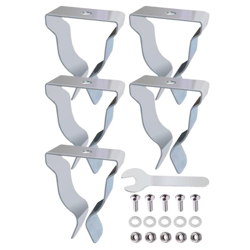 

Window Well Cover Clips Set Of 5 Metal Basement Window Well Cover Install Retaining Clips Egress Cover Spring Clips With Screws france