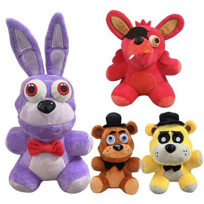 Fnaf Peluche Nuit Chez Freddy Fnfa Jouets Peluches Mignons Poupée Ours Bonnie Renard Dessin Animé Poupées en Peluche Jouets Freddy Pour Enfants Cadeaux Fans
