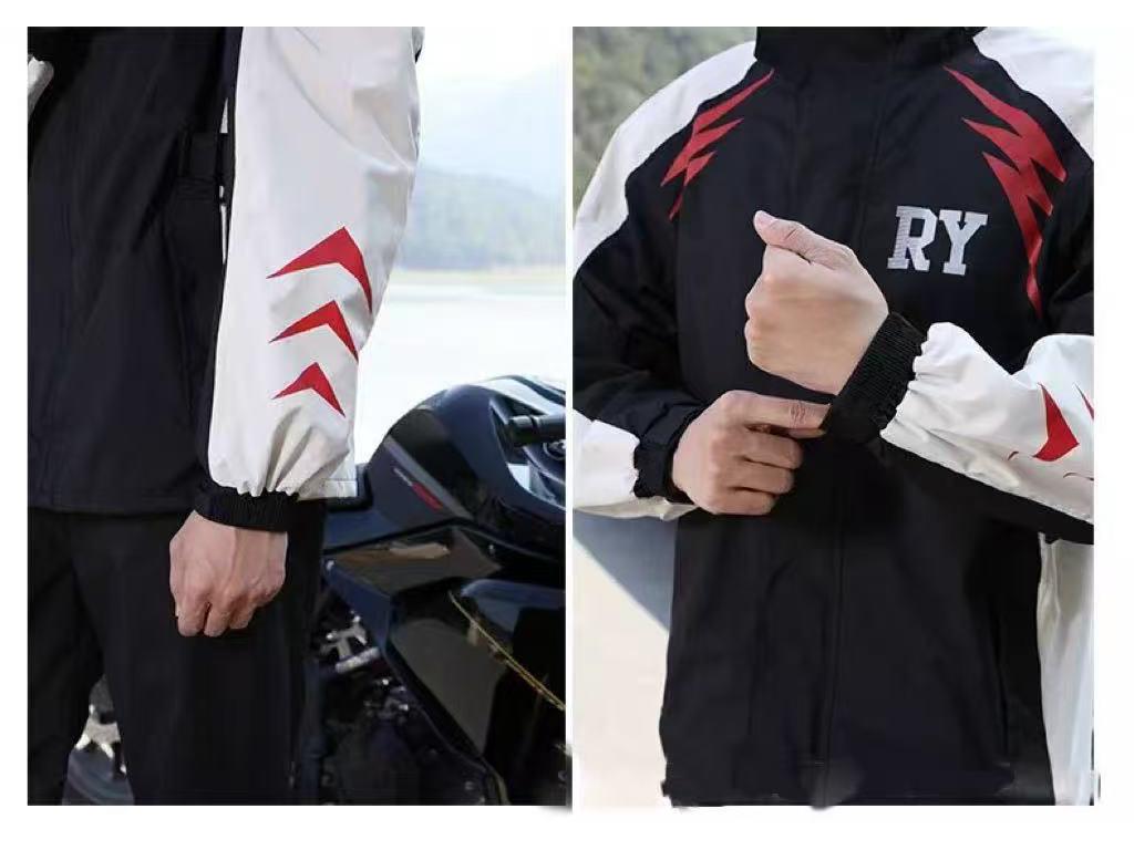 Men's Stormproof Split Motorcycle Rain Suit for Riders