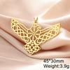 Dawapara Gothic Witch Raven Animal Bird Pendant Eagle Crow Owl Charm for Jewelry Making Stainless Steel Accessories