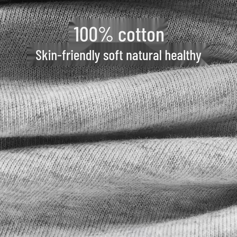 Septwolves Men's Antibacterial Pure Cotton Boxer Briefs