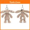 Plush Jellycat Rabbit Pendant With Floral Ear Design For Daily Bag Decoration
