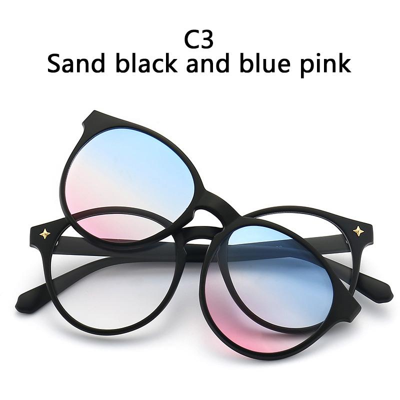 1PCS Magnetic Polarized Clip On Sunglasses Women Men Plastic TR Frame For Night Vision Driving Sunglasses UV400