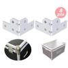 Flight Case Corner Brackets 4/8Pcs L Angle Codes, 6 Hole Right Angle Protector Aluminum Case Hardware Tour Box Reinforcement Kit