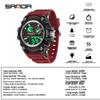 Reloj Deportivo Multifunción Impermeable Sanda con Doble Pantalla, Alarma, Cronómetro, para Estudiantes y Uso al Aire Libre