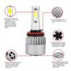 H11 LED Headlight Bulb Kit High Low Beam Fog Light 55W 6000K 8000LM Super White