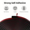 The entrance door sealing strip is self-adhesive and flexible. It provides windproof, sound insulation, as well as collision