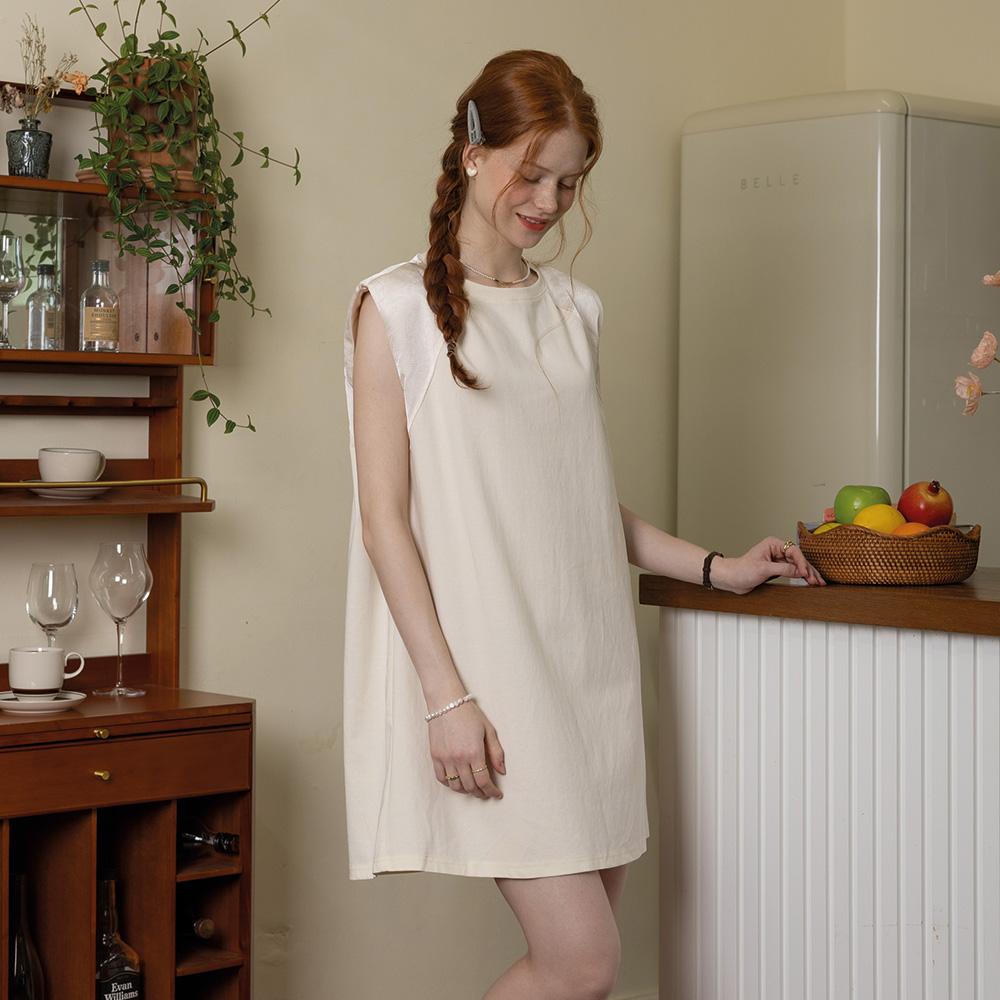Deondeulob Dd_Classical Sleeveless Dress_Ivory