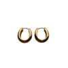 Minimalist U-Shaped Oval Earrings, Ear Buckles, Light Luxury, Retro, Exquisite, Advanced Texture, Commuting Personality, Versatile Earrings