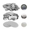 Ideamall Badge Making Materials Set, Parts for Badge Making Machines, DIY Crafting, 100-Piece Set (Silver, 44mm)