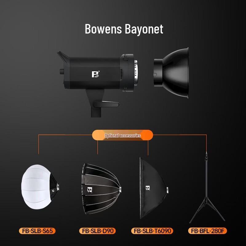 FB 200W COB LED 3-Light Studio Video Lighting Kit