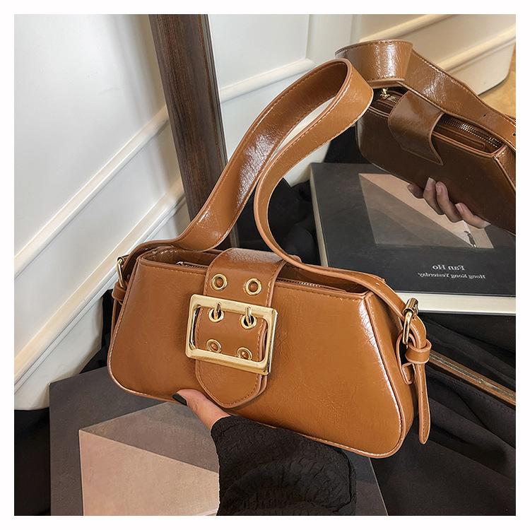 

2025 new handbag, premium texture, foreign style, popular shoulder bag, messenger women s bag коричневый