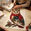 Holiday Fabric Craft DIY Christmas Patchwork Kit, Adult Sewing Handcrafted Set with Beginner Projects Pre-Cut Squares, Animals for Beginners Art