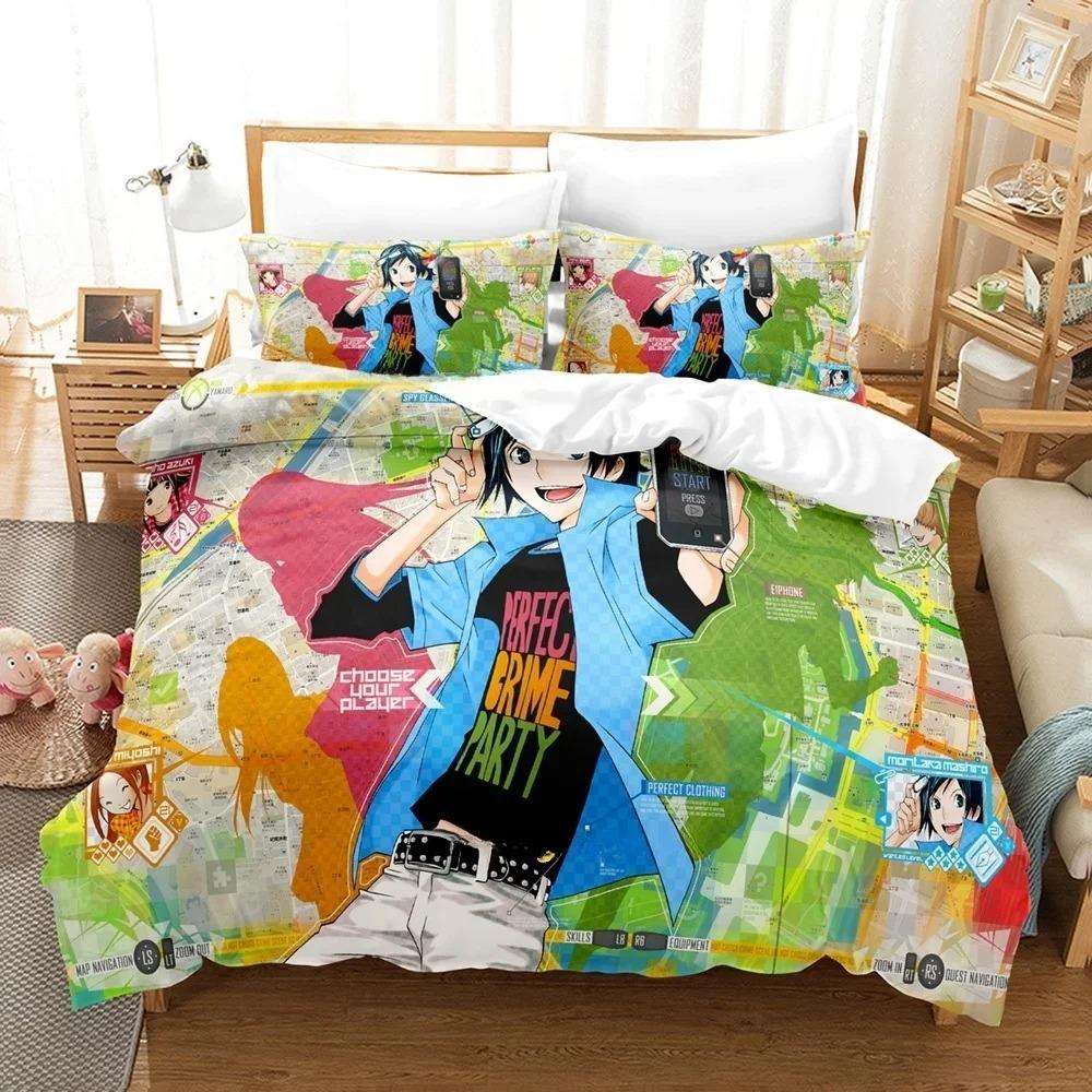3D Design Printing Anime Bed Sheet Collection Bakuman Bed Cover Collection Twin Size Size Twin Size Full Queen Dimension King Size Size Bed Collection