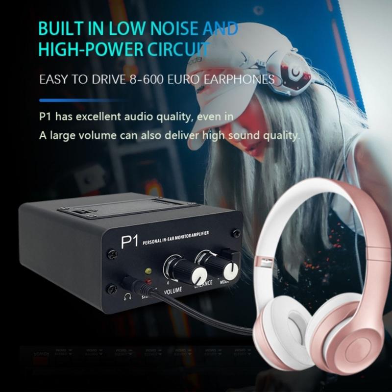 Stage and Studio In Ear Monitors Amplifier with Monos/Stereo Mixing Capabilities Simple User Interfaces for Artists