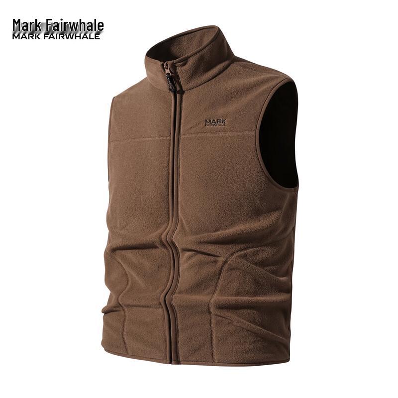 MARK FAIRWHALE Men's Stand Collar Fleece Vest