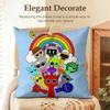 Game S-Sprunki Cushion Cover Natural Linen Organic Fabric Double-Sided Printing Sofa Home Decor Gift Pillow Case