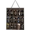 2Pcs 15 Slots Sunglasses Display Hanging Bag Wall-Mounted Hairhoop Storage Holder  Rack