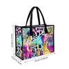 Fashion Colorful Leopard Print Tote Bag Casual Large Capacity Portable Shoulder Handbag for Daily Use