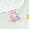 Cute Acrylic Charm Carabiner Climbing Buckle High Aesthetic Value Bag Pendant Creative Gift Keychain Backpack Handbook Decor