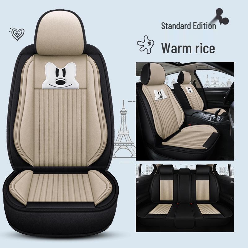 Infiniti QX60/QX30/QX70 Linen Cartoon Car Seat Covers – All-Season, Full Surround Design